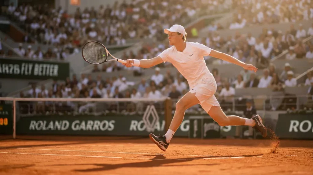 Match de tennis en direct à Roland Garros, moment clé pour les paris en live